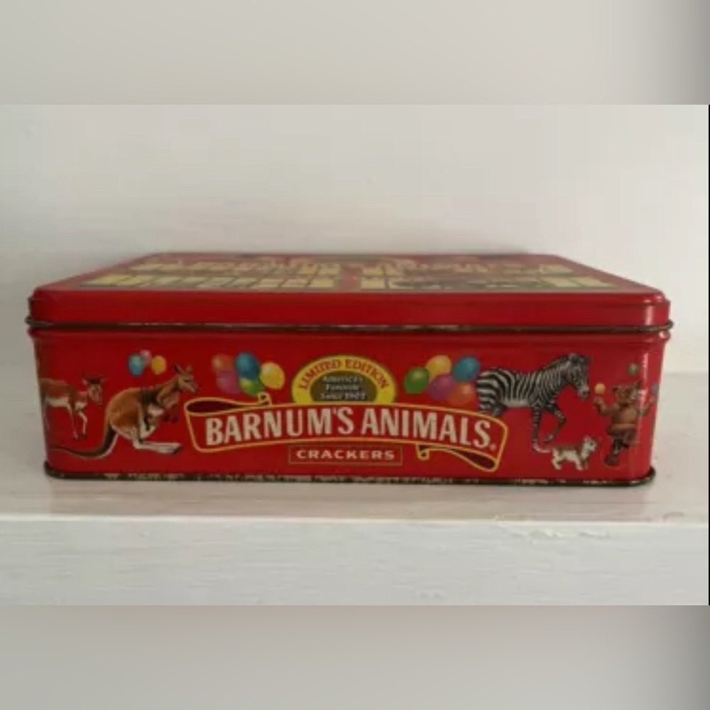 Vintage 1989 BARNUM’s ANIMALS Crackers Limited Edition Cookie Tin Nabisco - Picture 6 of 10